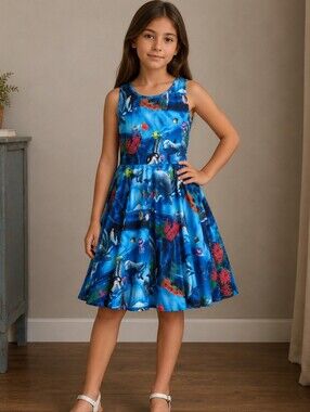 8-9 Yrs Under The Sea Dress